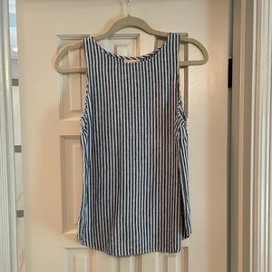 Euc blue and white tank